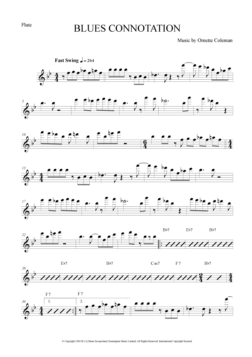 Blues Connotation (arr. The Sheet Music Library)