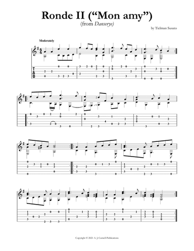 Ronde II ("Mon amy") (arr. Mark Phillips)