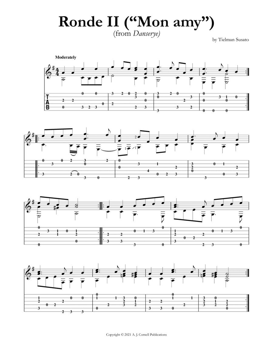 Ronde II ("Mon amy") (arr. Mark Phillips)