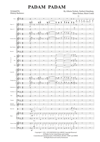 Padam Padam (arr. arrange by Oleksiy Bazhenov)