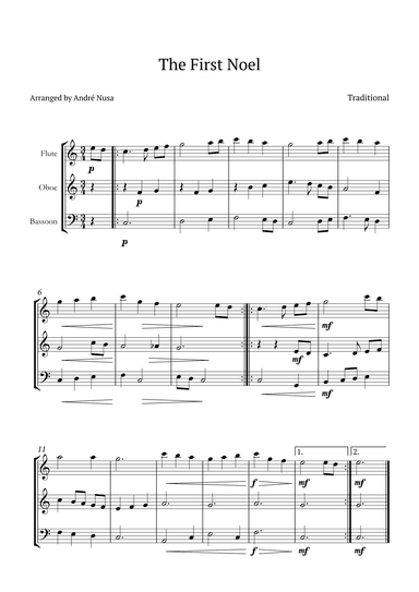The First Noel (arr. André Nusa)