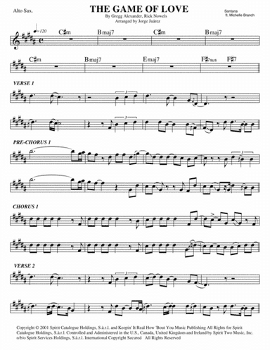 The Game Of Love (arr. Jorge Juárez)