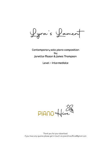 Lyra's Lament - by Piano Hive