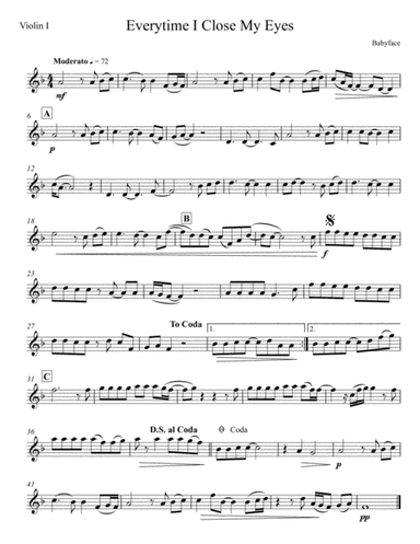 Everytime I Close My Eyes (arr. Charles Gunsaullus)