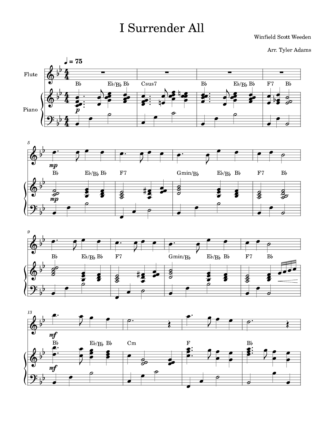 I Surrender All (arr. Tyler Adams)
