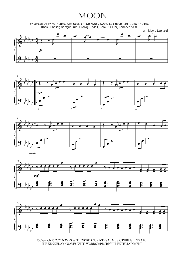 Moon (arr. Nicole Leonard)