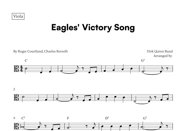 Eagles' Victory Song (arr. Cadenza Editions)