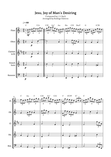 Jesu, Joy of Man's Desiring (arr. Rodrigo Faleiros)