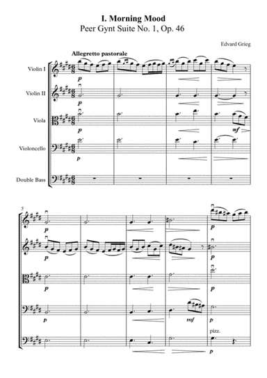 Morning Mood (arr. LadyDi35)