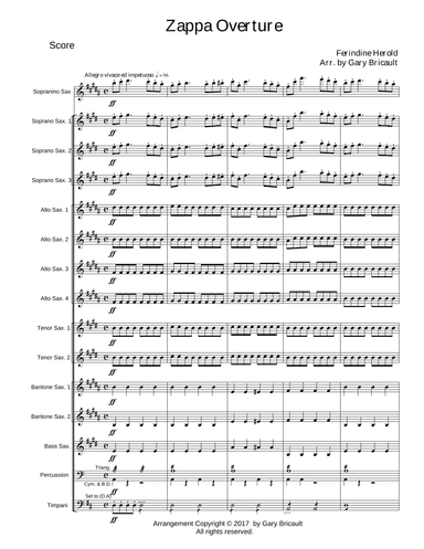 Zappa Overture (arr. Gary Bricault)