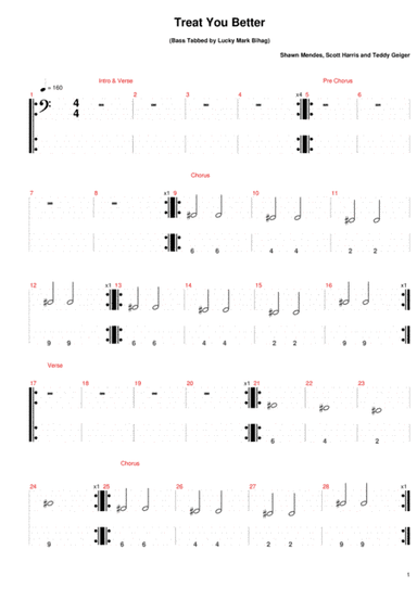 Treat You Better (arr. Lucky Mark Bihag)