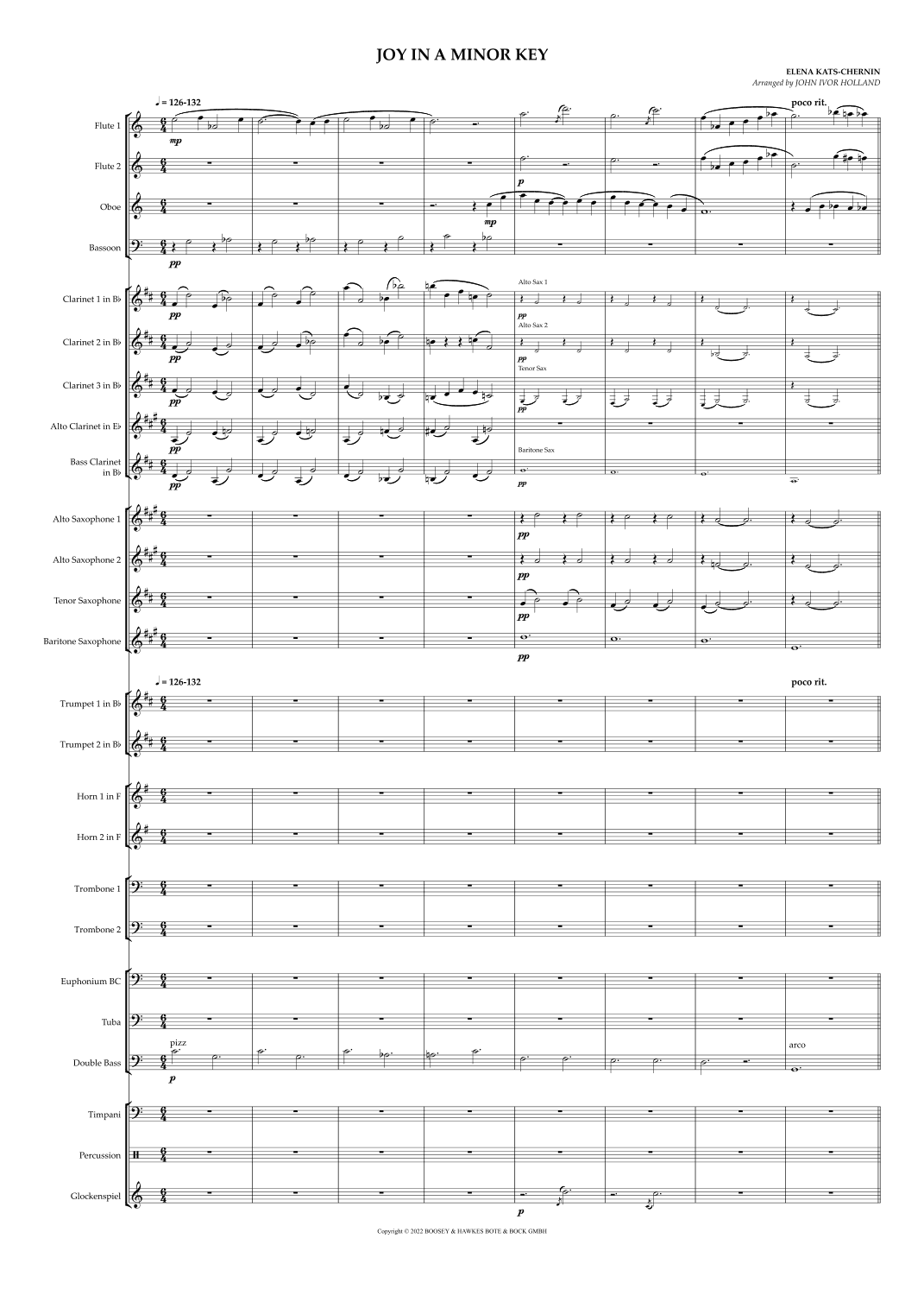 Joy In A Minor Key (arr. John Ivor Holland)