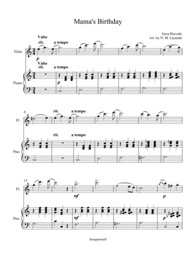 Mama's Birthday (arr. Nick Lacanski)