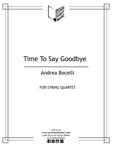 Time To Say Goodbye (arr. Jose Quintana)