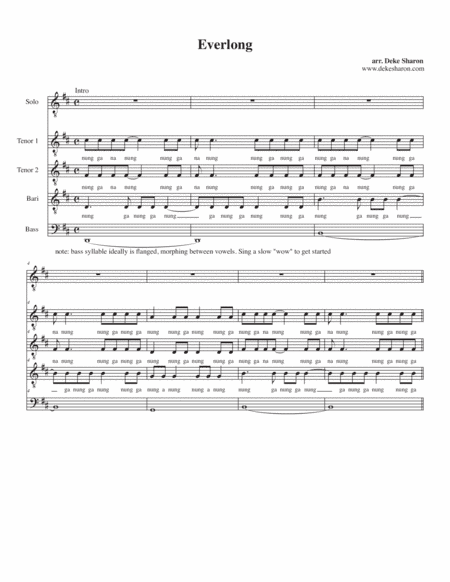 Everlong (arr. Deke Sharon)