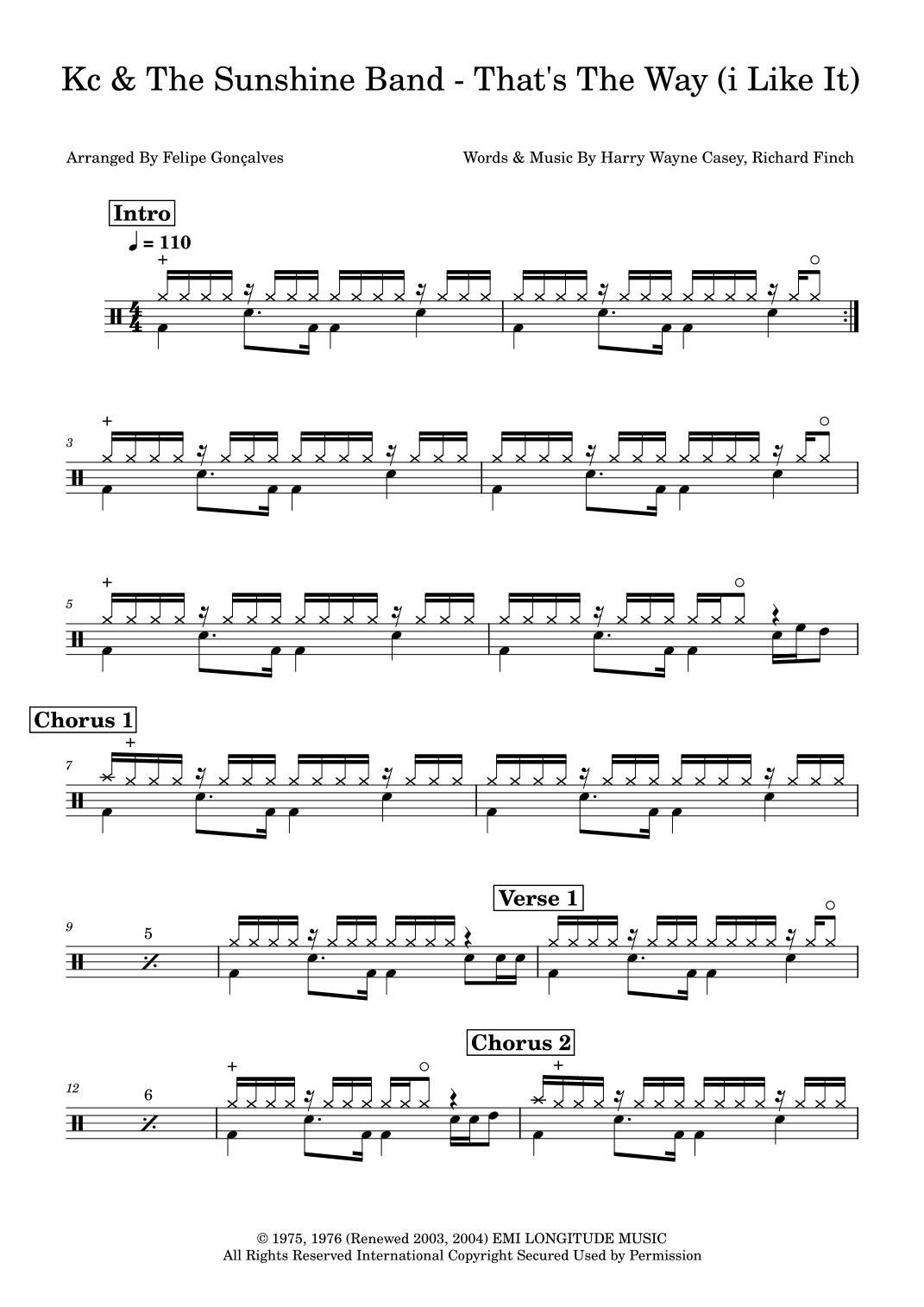 That's The Way (i Like It) (arr. Felipe Gonçalves)