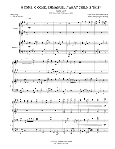 O Come, O Come, Emmanuel / What Child is This? (arr. Stephen Jensen)