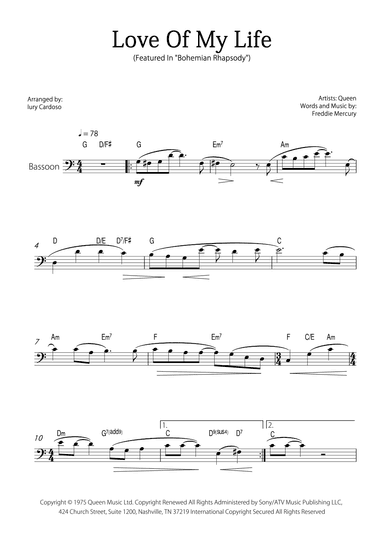 Love Of My Life (arr. Iury Cardoso)