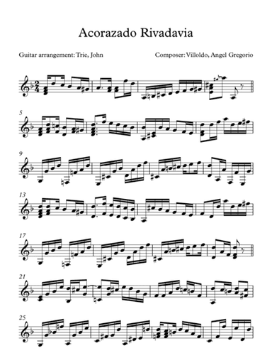 Acorazado Rivadavia (arr. John Trie)