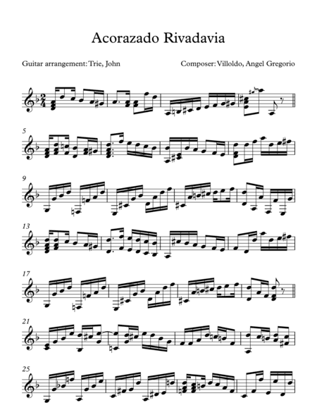 Acorazado Rivadavia (arr. John Trie)