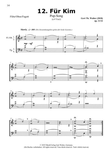 For Kim (from Woodwind Pop Romanticists)