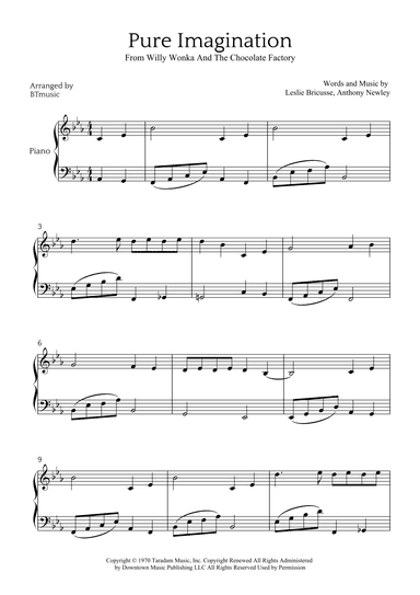 Pure Imagination (arr. BTmusic)