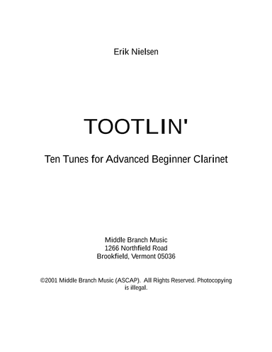 Tootlin' for Bb Clarinet