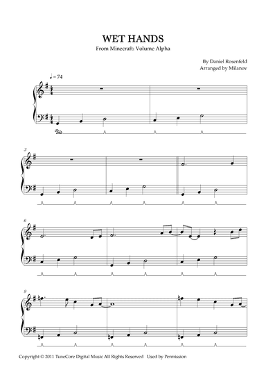 Wet Hands (arr. Milanov)