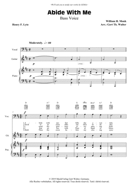 Abide With Me (arr. Gert Th. Walter)