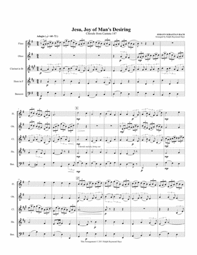Jesu, Joy of Man's Desiring (arr. Ralph Raymond Hays)