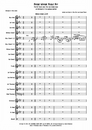 Boogie Woogie Bugle Boy (arr. Mike Eades)