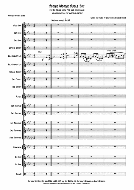 Boogie Woogie Bugle Boy (arr. Mike Eades)