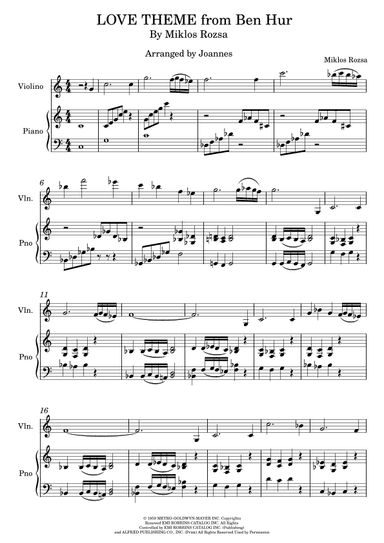Main Title (from "ben Hur") (arr. Joannes)