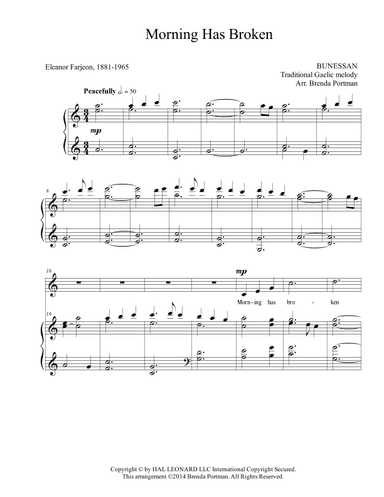 Morning Has Broken (arr. Brenda Portman)
