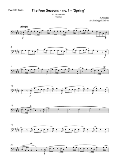 The Four Seasons - Spring (arr. Rodrigo Faleiros)