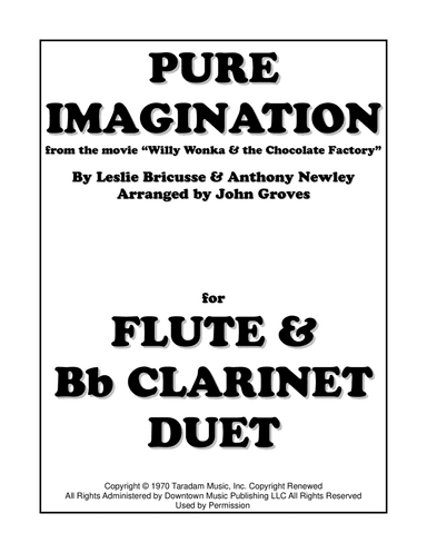Pure Imagination (arr. John Groves)