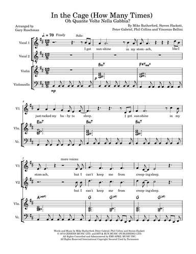 In The Cage (arr. Gary Ruschman)