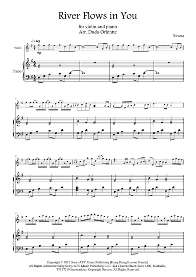 River Flows In You (arr. Duda Oriontte)