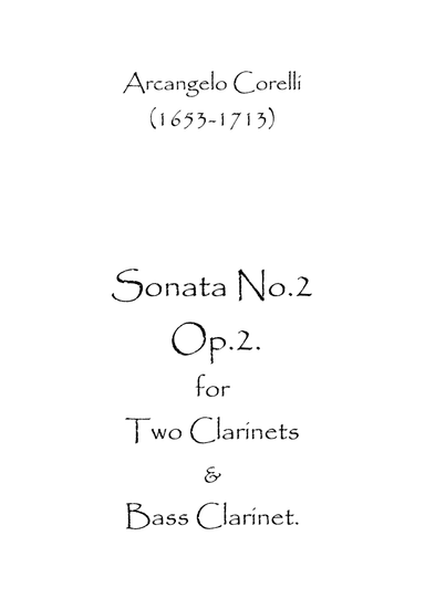 Sonata No.2 Op.2 (arr. Spence Bundy)