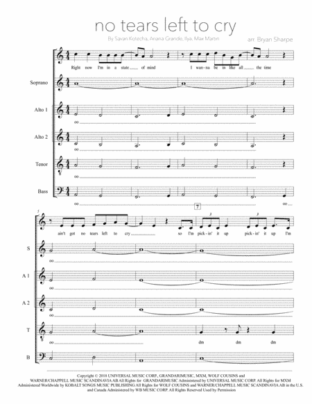No Tears Left To Cry (arr. Bryan Sharpe)
