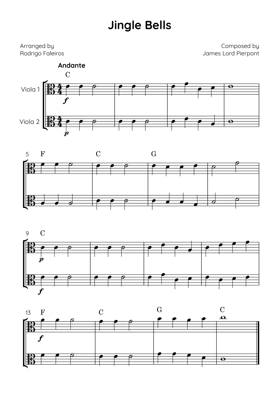 Jingle Bells (arr. Rodrigo Faleiros)