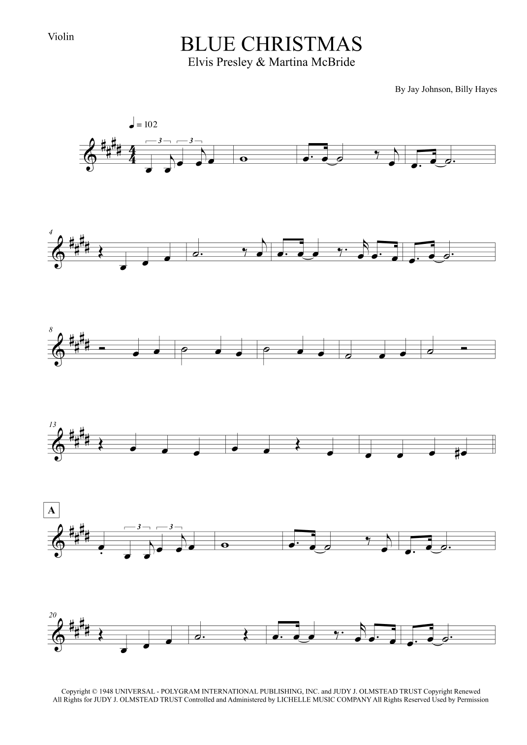 Blue Christmas (arr. Leo Silva)