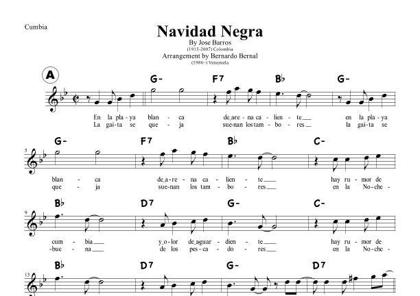Navidad Negra (arr. Bernardo Bernal Hidalgo)