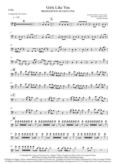 Girls Like You (arr. Alex Souza)