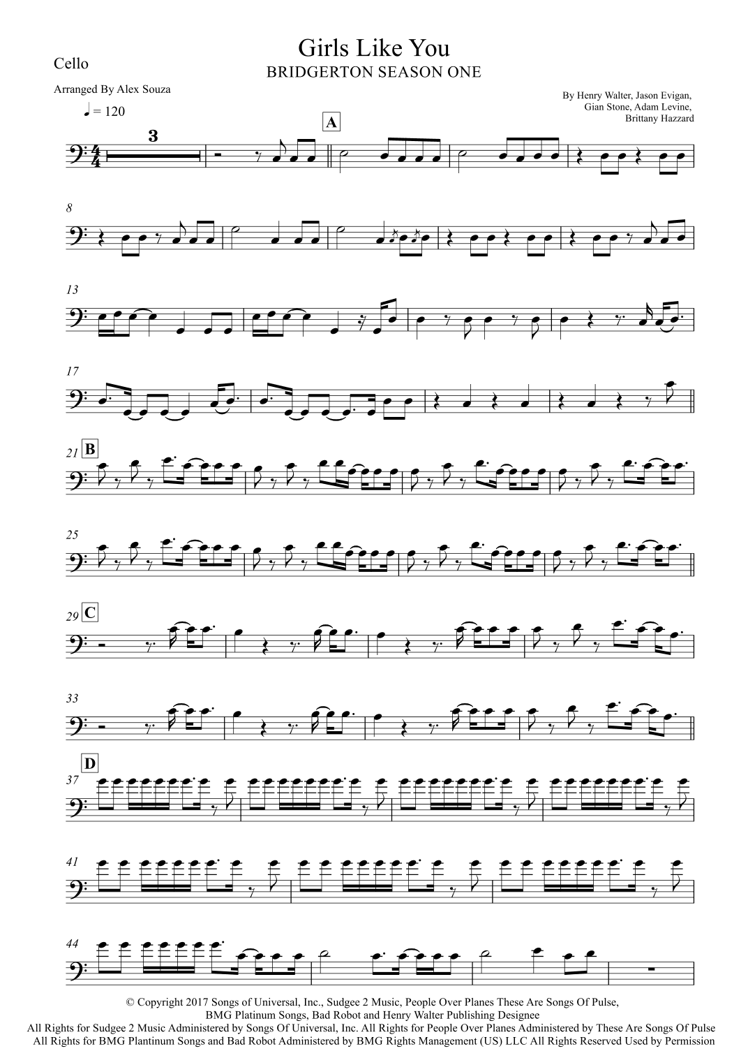 Girls Like You (arr. Alex Souza)