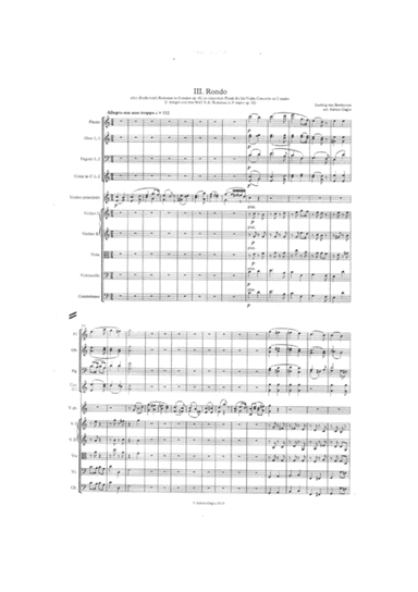 Finale for Beethoven's Violin Concerto in C major WoO 5 (arr. Adrian Gagiu)