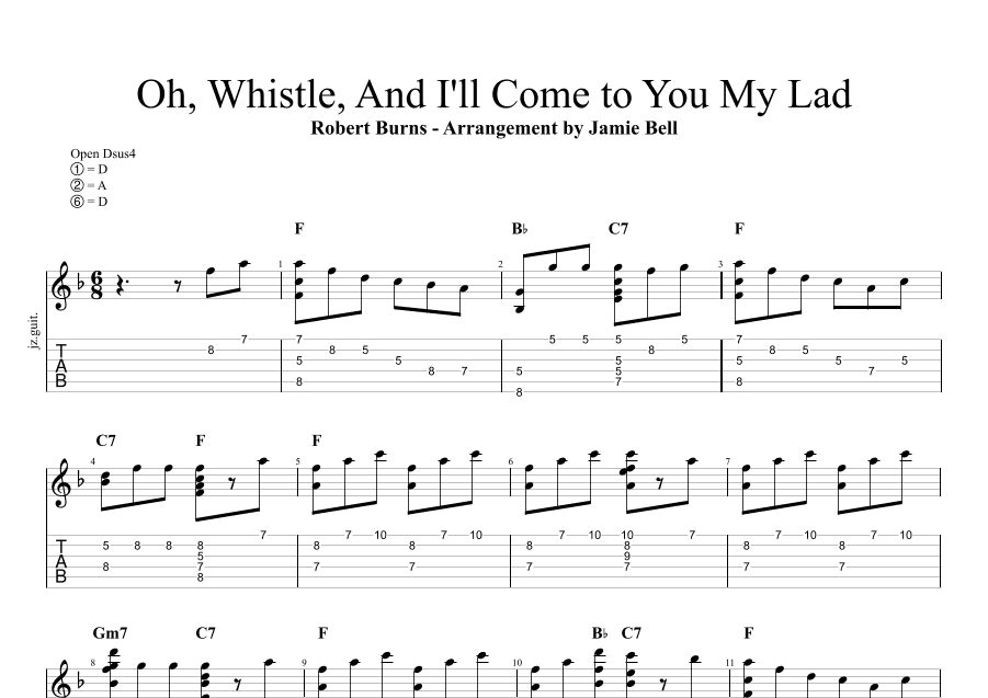Oh Whistle and I'll Come to You My Lad (arr. Jamie Bell)