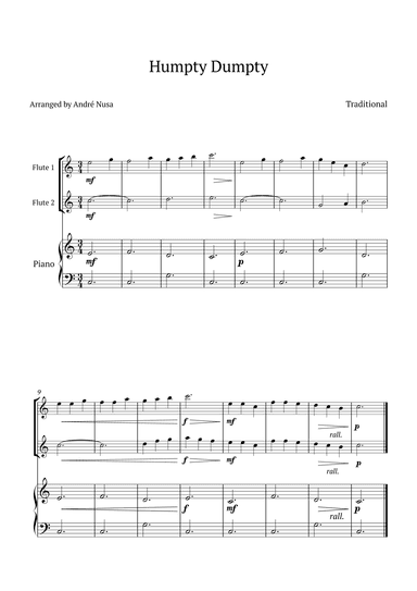 Humpty Dumpty (arr. André Nusa)