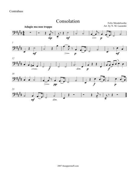 Confidence (arr. Nick Lacanski)