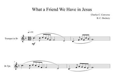 What a Friend We Have in Jesus (Trumpet Solo) (arr. B. C. Dockery)